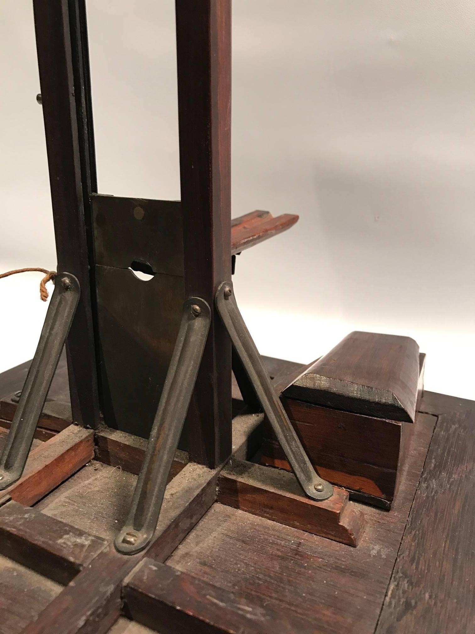French Guillotine Cigar Cutter with Coffin Cigar Tip Box