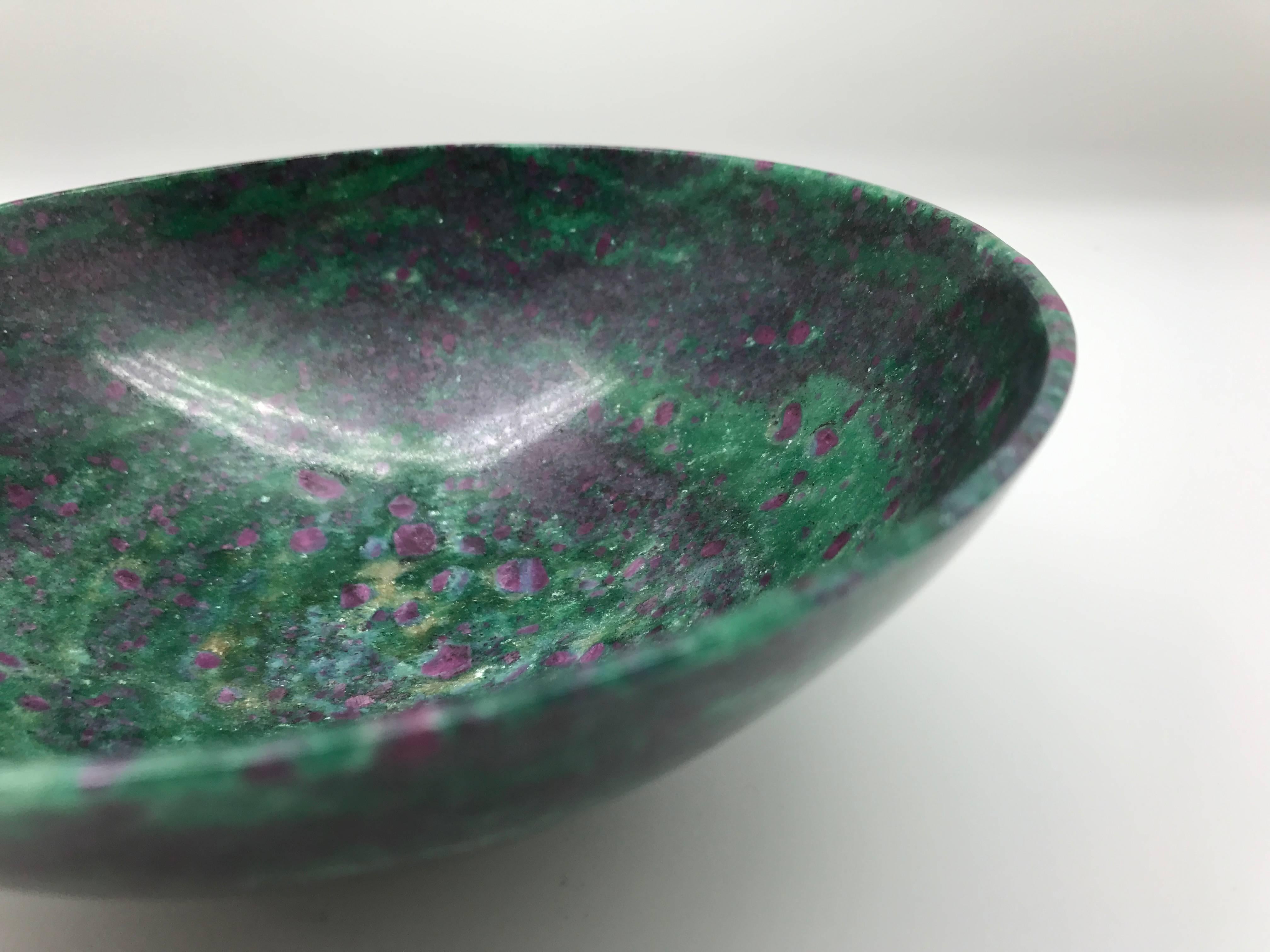 green stone bowl