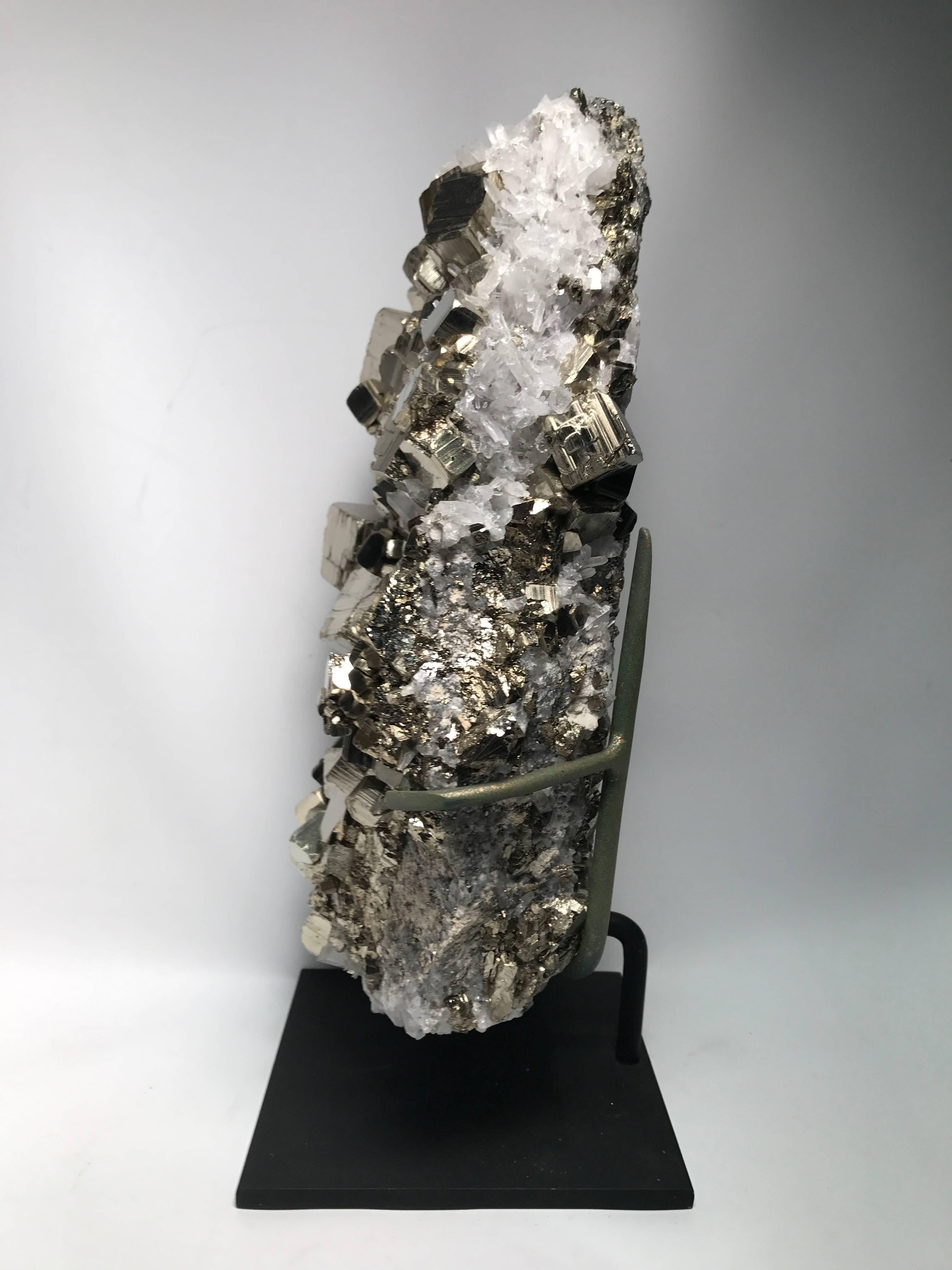 Napoleon III Mounted Pyrite Mineral Specimen 