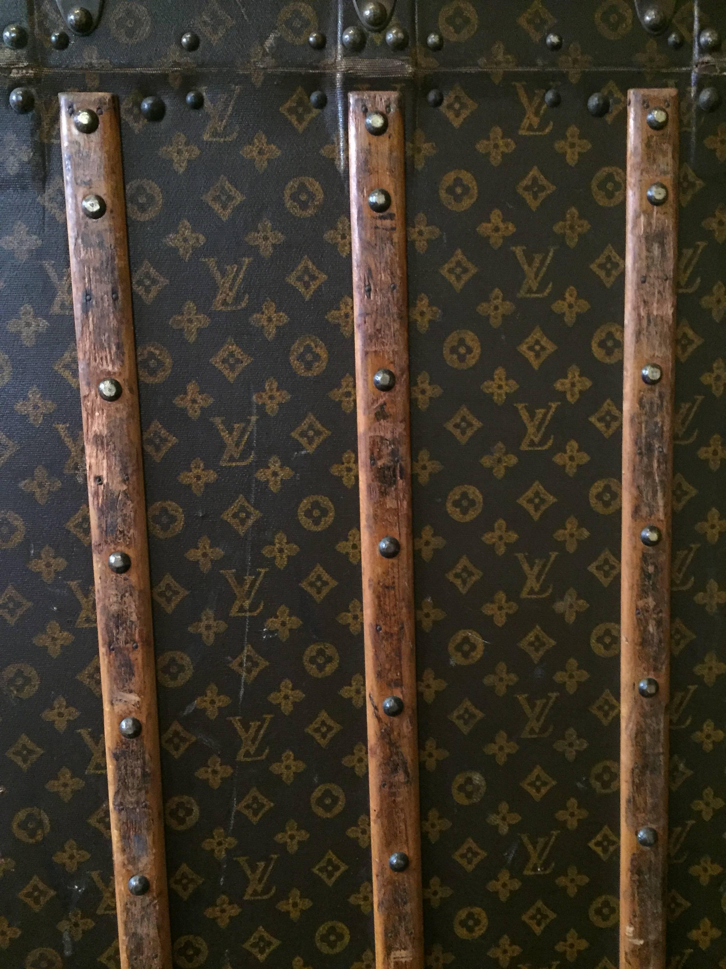 Early 20th Century Louis Vuitton Travel Wardrobe Trunk 1