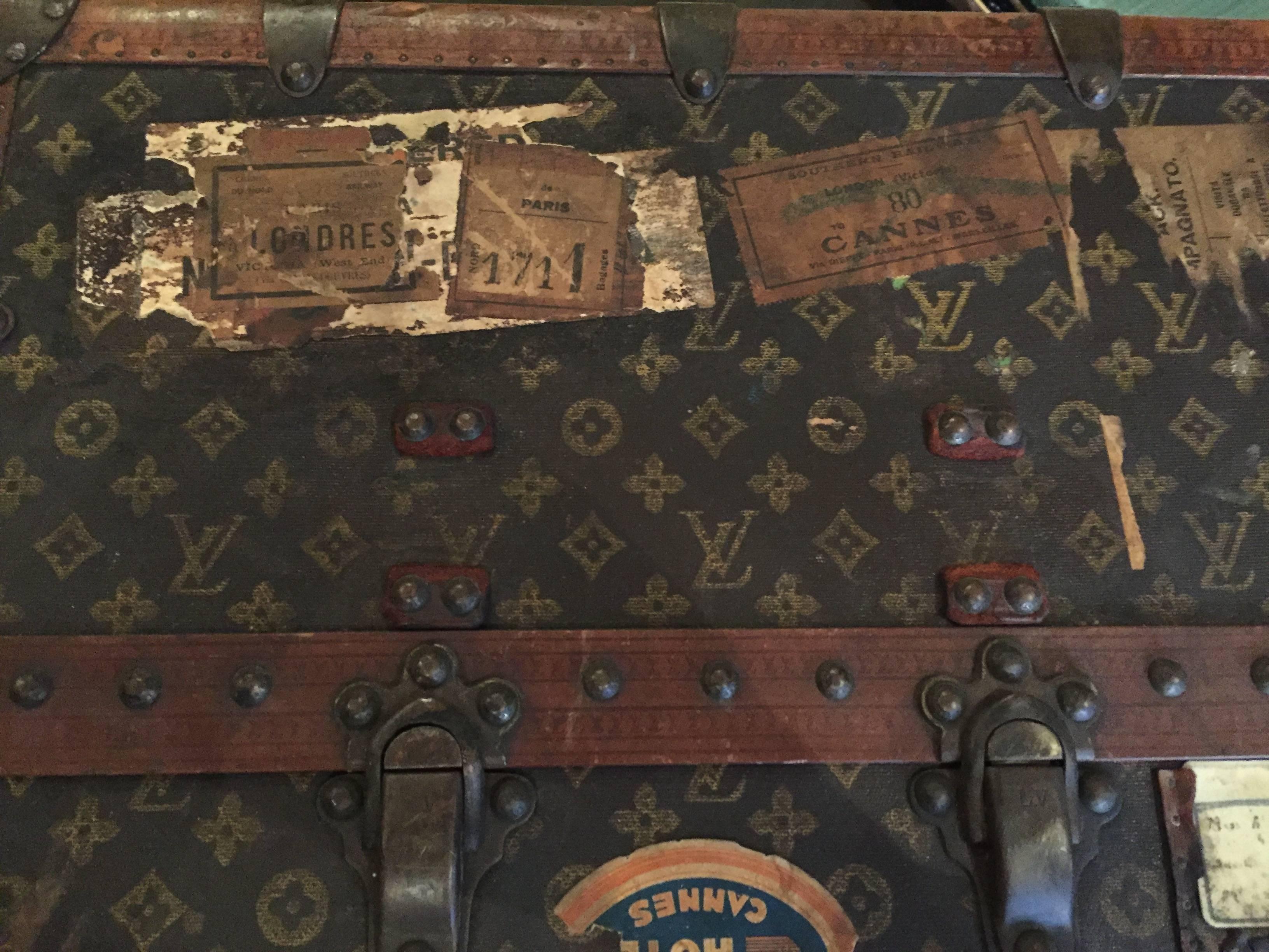 Early 20th Century Louis Vuitton Travel Wardrobe Trunk In Good Condition In New York, NY