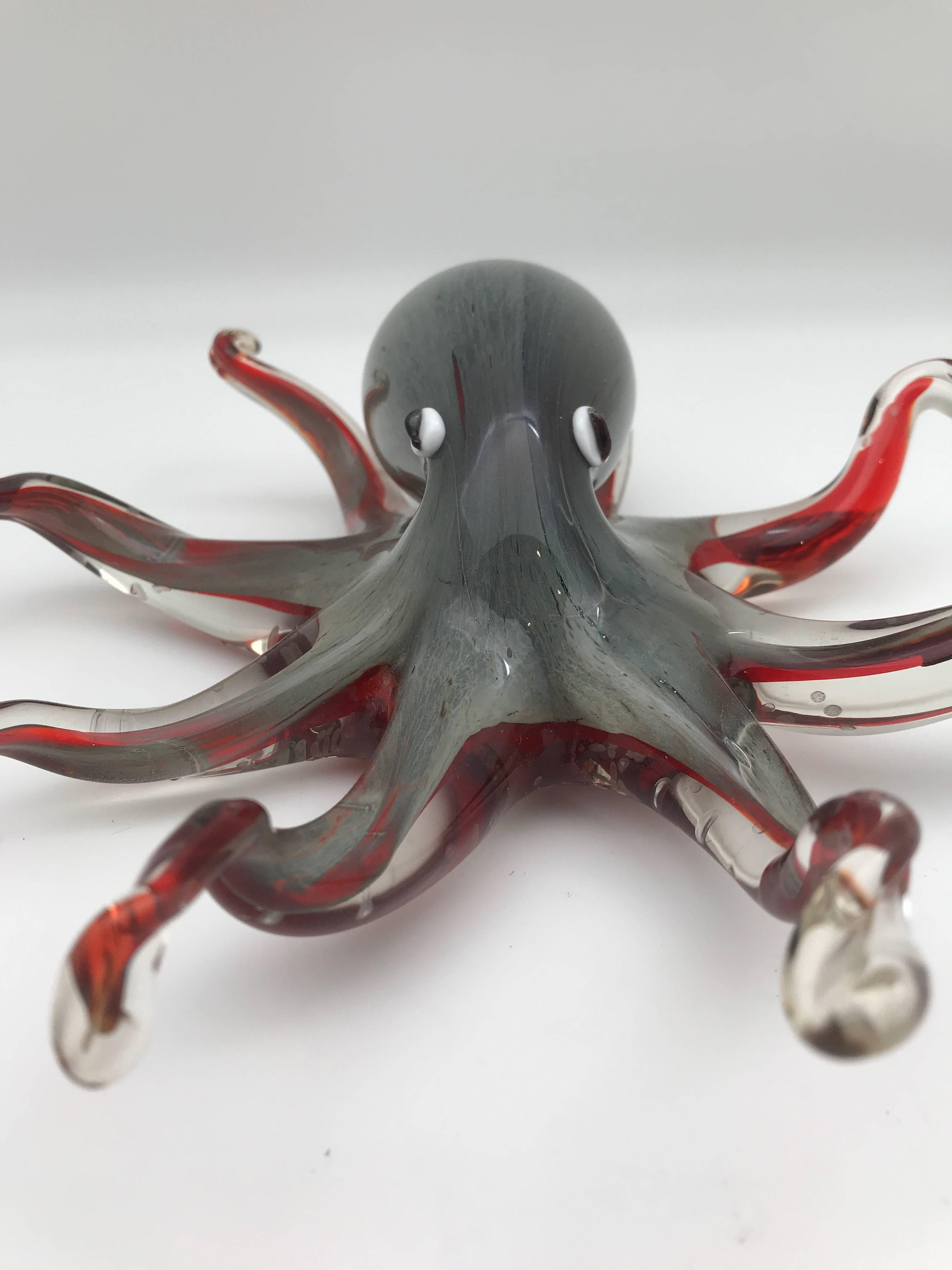 Blown Glass Handblown Murano Italy Glass Octopus