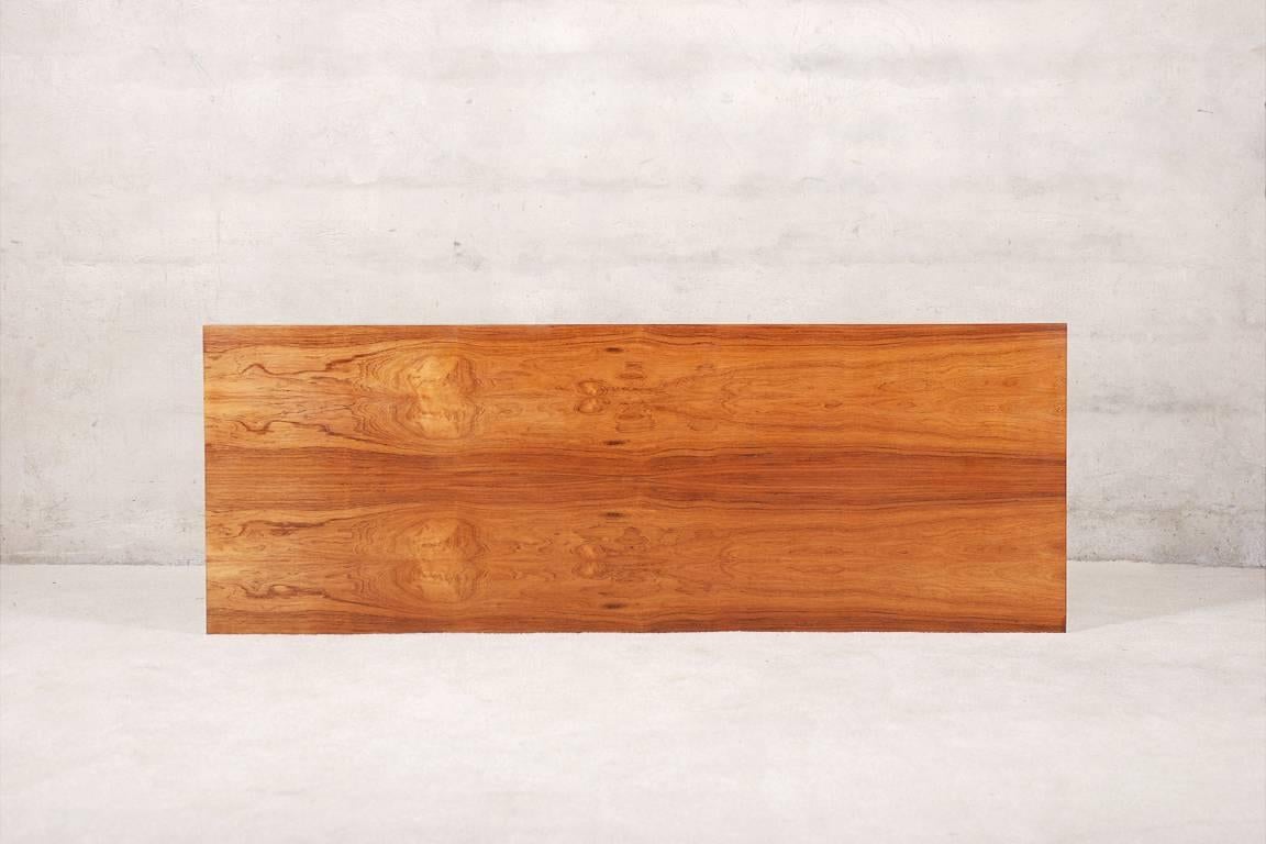 Mid-20th Century Extra Long Rosewood Coffee Table by Johannes Aasbjerg for Illums Bolighus, 1960s