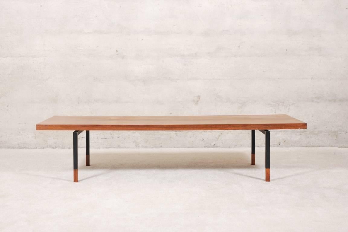Scandinavian Modern Extra Long Rosewood Coffee Table by Johannes Aasbjerg for Illums Bolighus, 1960s