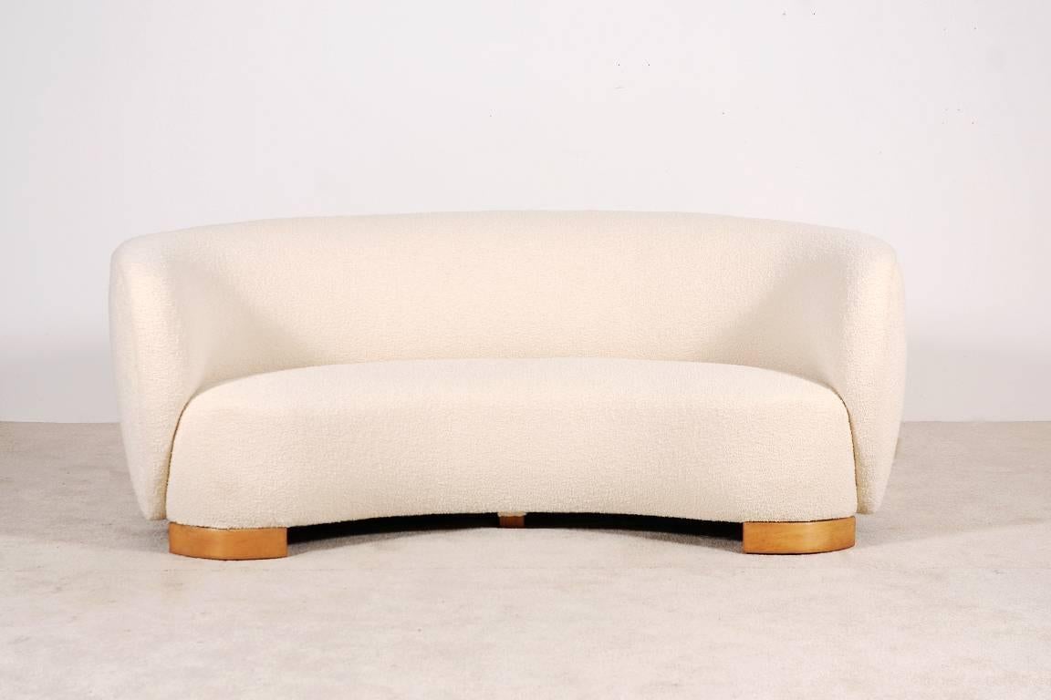 danish curved sofa