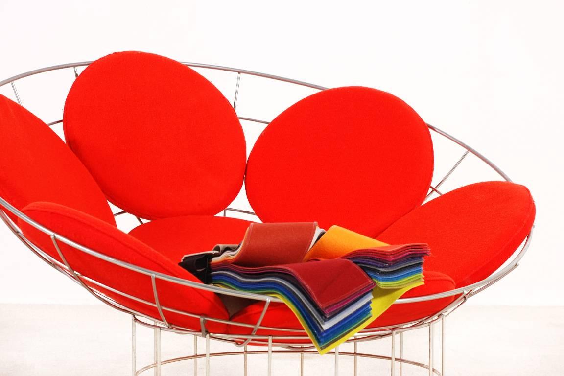 Mid-20th Century Verner Panton Pair of Peacock Chairs for Plus-Linje, circa 1959