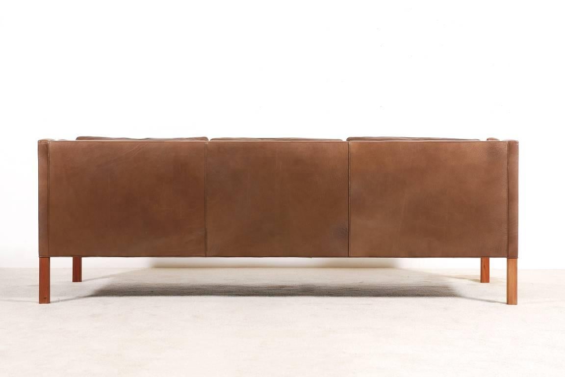 Danish Børge Mogensen Three-Seat Sofa, Model 2213