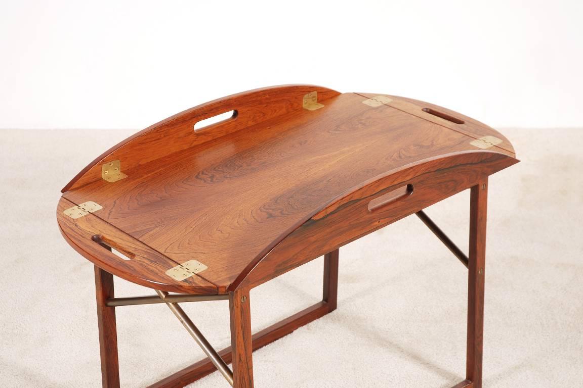 Rosewood Side Table by Svend Langkilde for Illums Bolighus, circa 1960 In Excellent Condition In Paris, FR