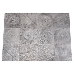 Set of 22 Cast Aluminum Tiles as Wall Decorations, by a Milano Foundry Italy