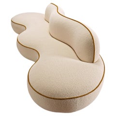 Jim Sofa by Proisy Studio, Bouclé Fabric. Handcrafted in France