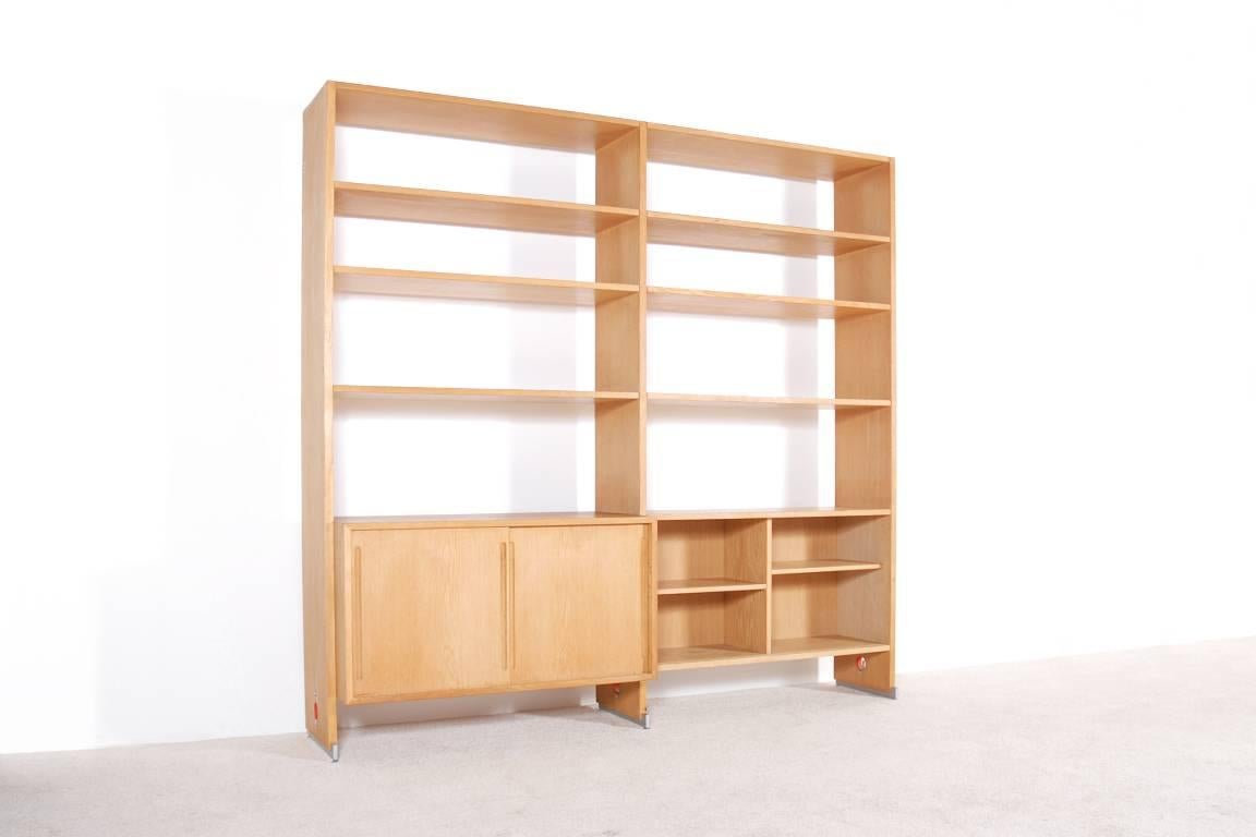 Danish Hans Wegner Oak Bookcase for RY Mobler, Model RY-100