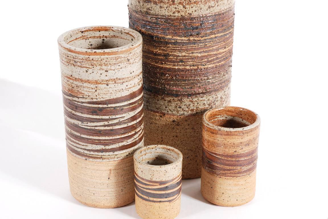Tue Poulsen, Rare Set of Three Ceramics, circa 1968 2