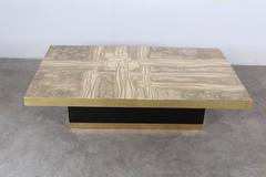 Acid Etched Brass Coffee Table "Lova Creation"