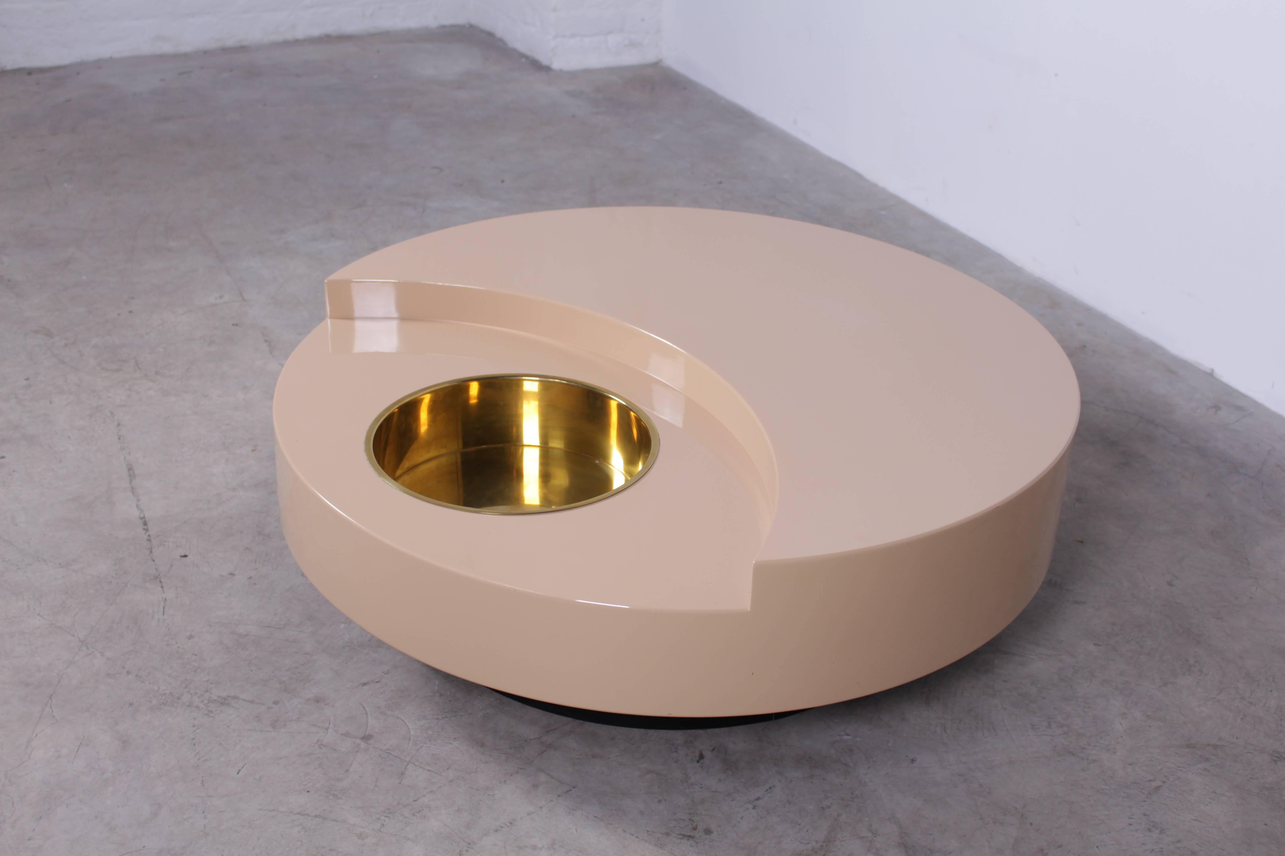 Willy Rizzo TRG Revolving Bar Coffee Table 2