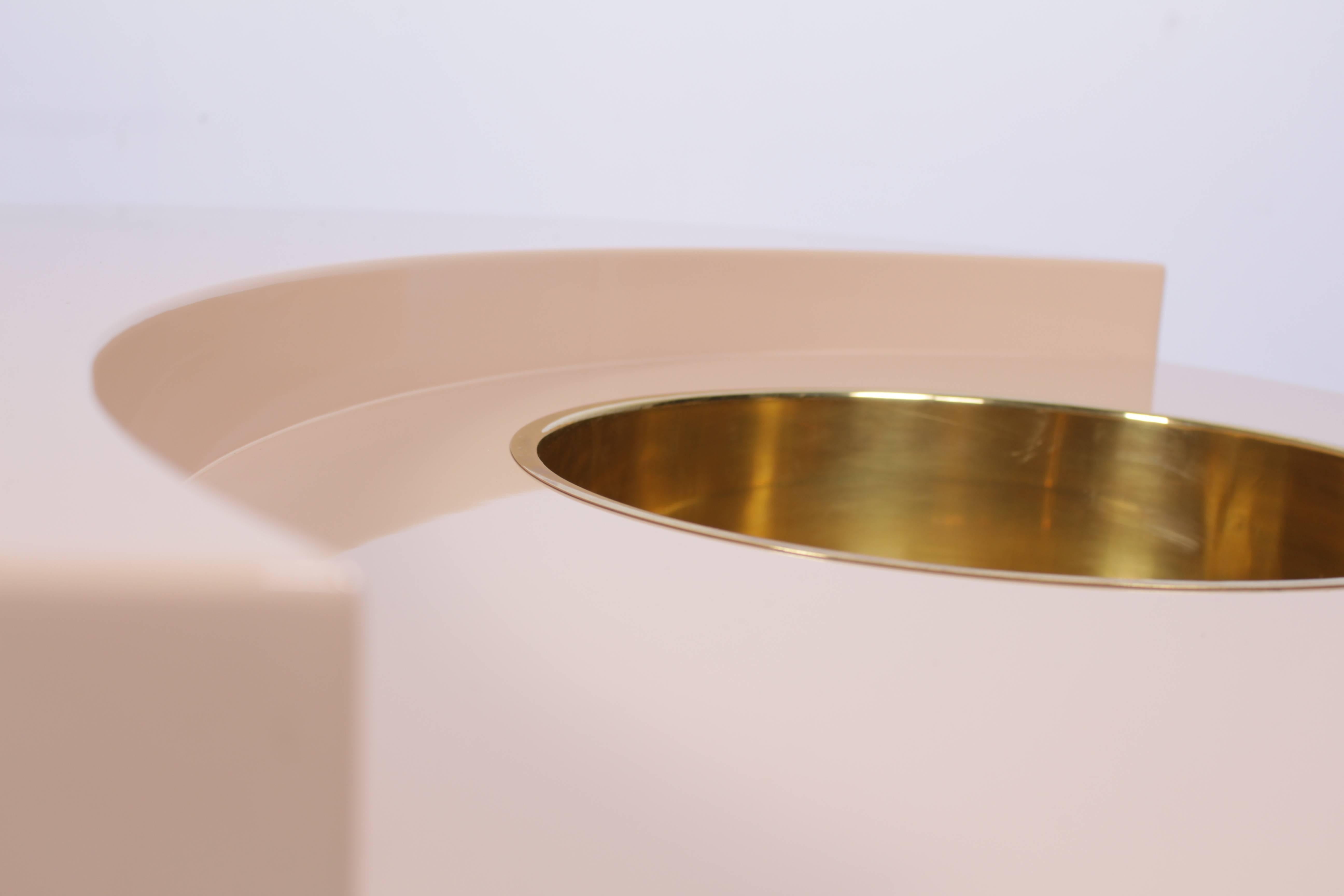 Mid-Century Modern Willy Rizzo TRG Revolving Bar Coffee Table