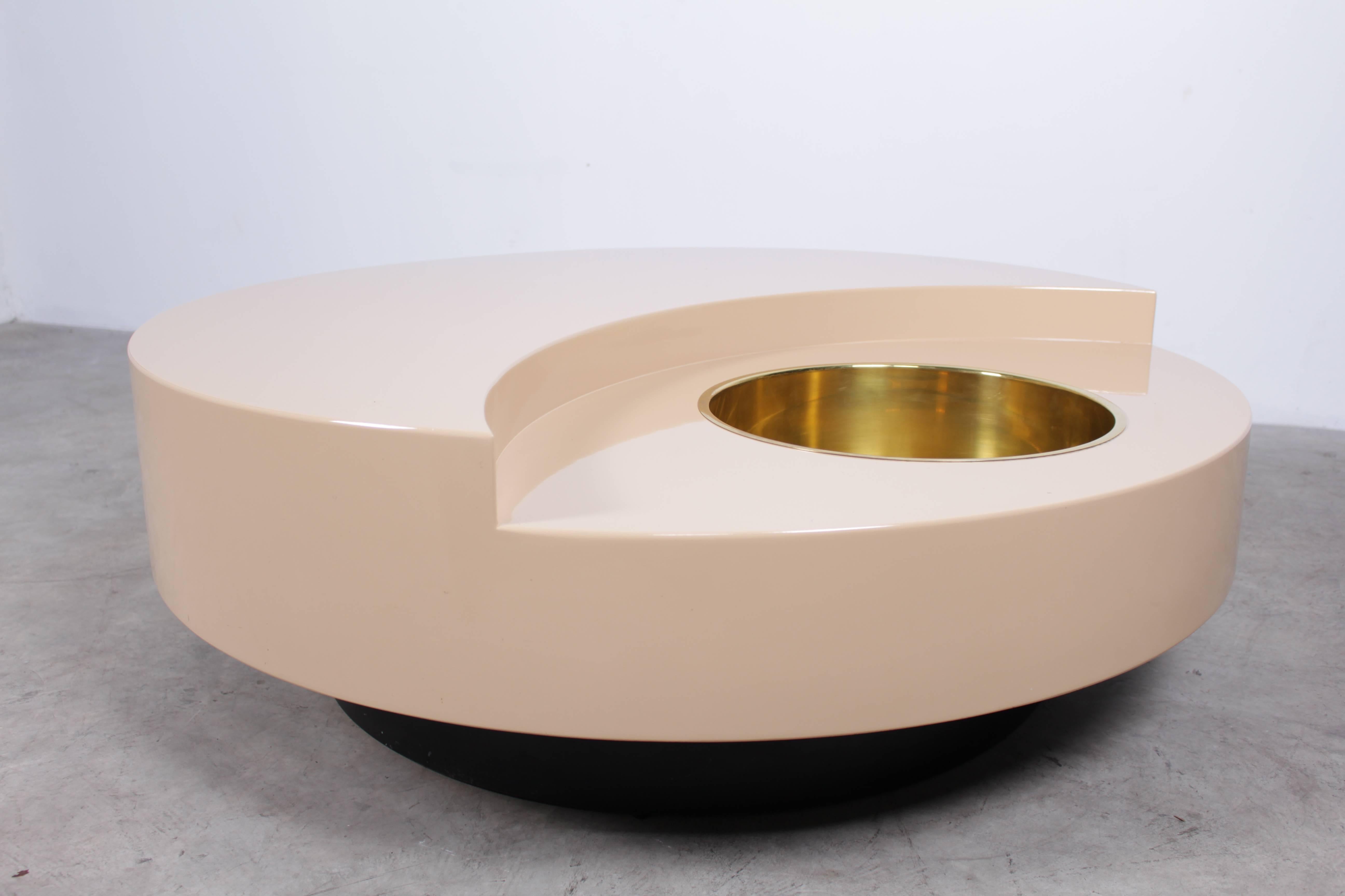 Willy Rizzo TRG Revolving Bar Coffee Table 1
