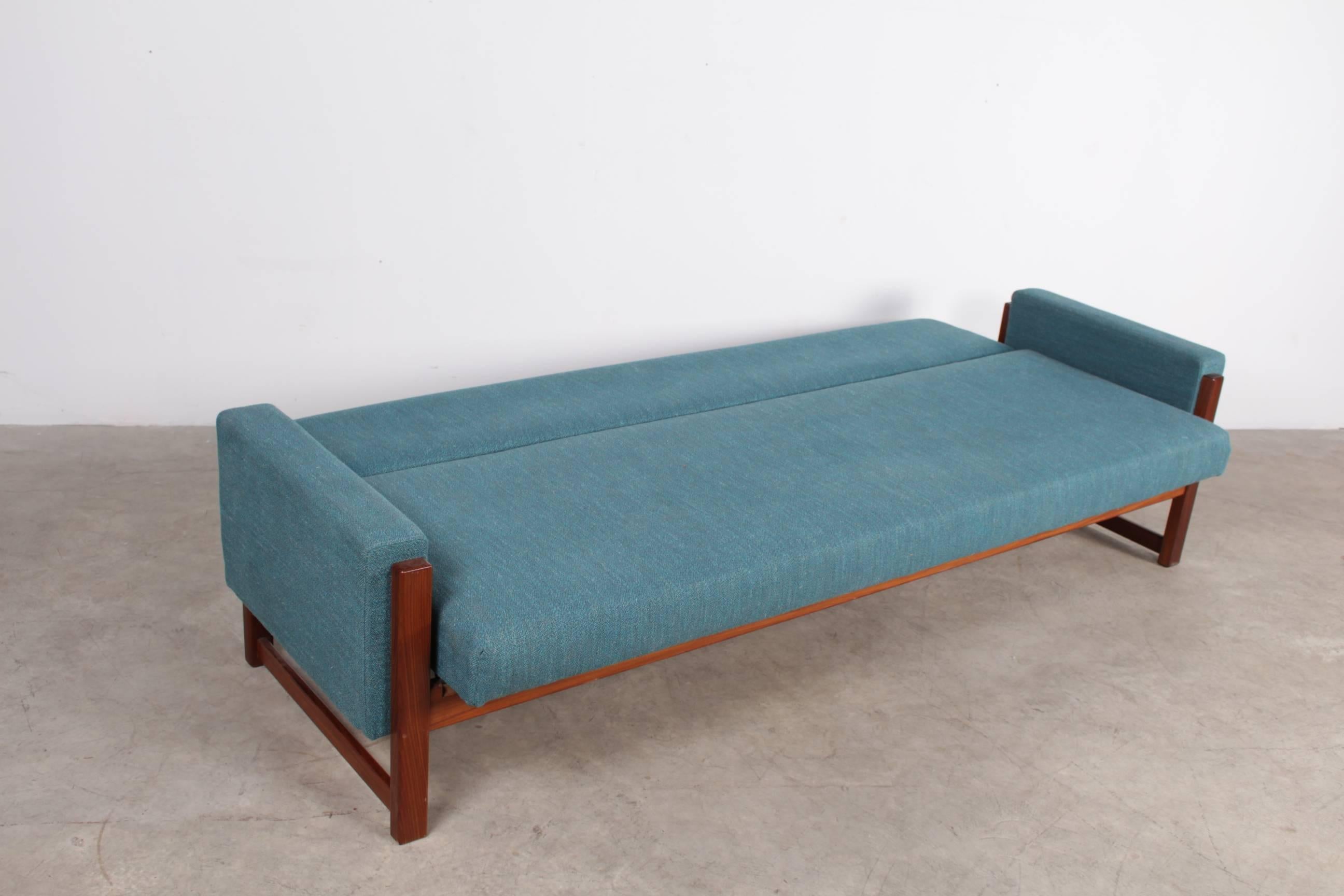 Three-Seat Sofa Bed by Yngve Ekström for Pastoe In Excellent Condition In Liege, BE