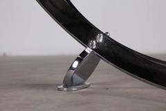 Atomic Style Chrome Rings Coffee Table