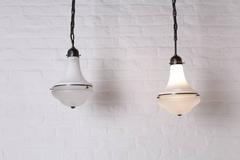 Rare Pair of Bauhaus Philips Pendant Lamps