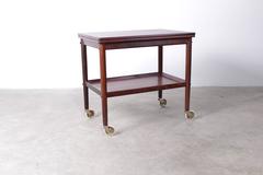 Grete Jalk Rosewood Folding Serving Trolley
