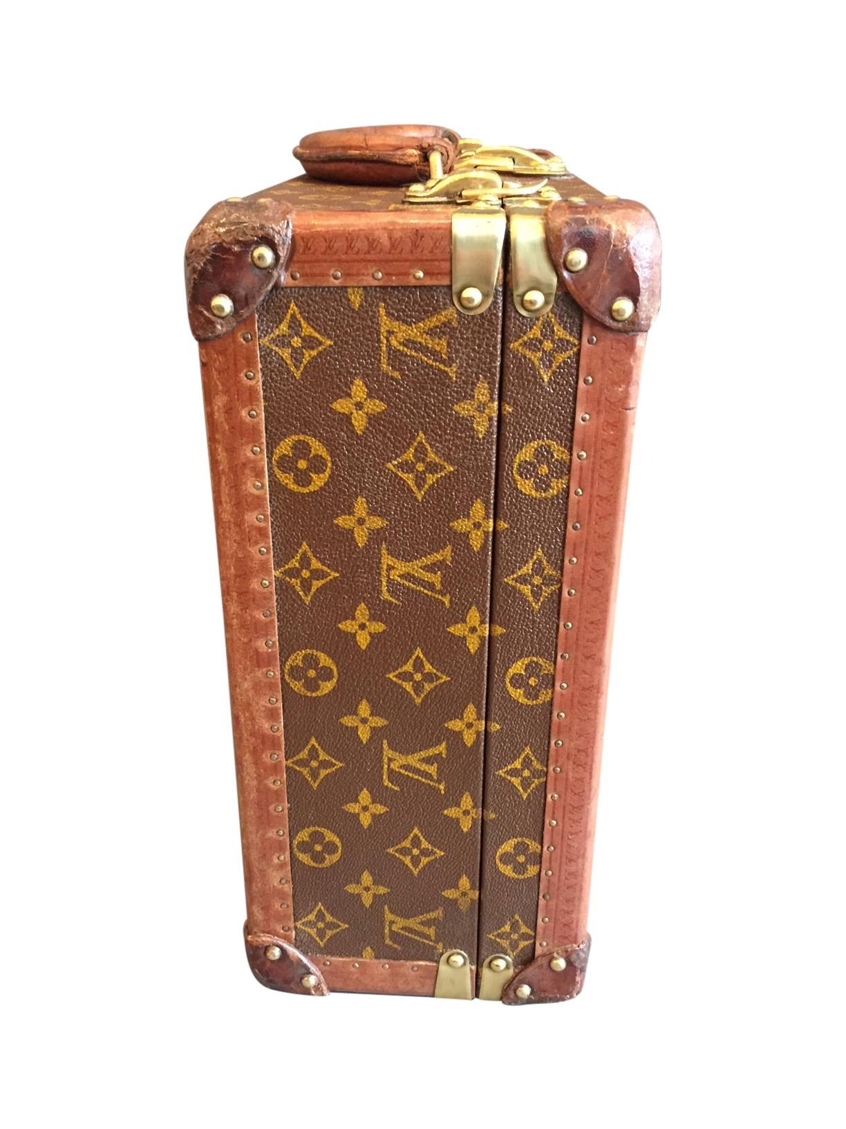 Vintage Mid-Century Louis Vuitton Briefcase In Good Condition In Aspen, CO