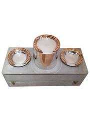 Hermes Silver and Silver Gilt Smoker's Set, circa 1930.