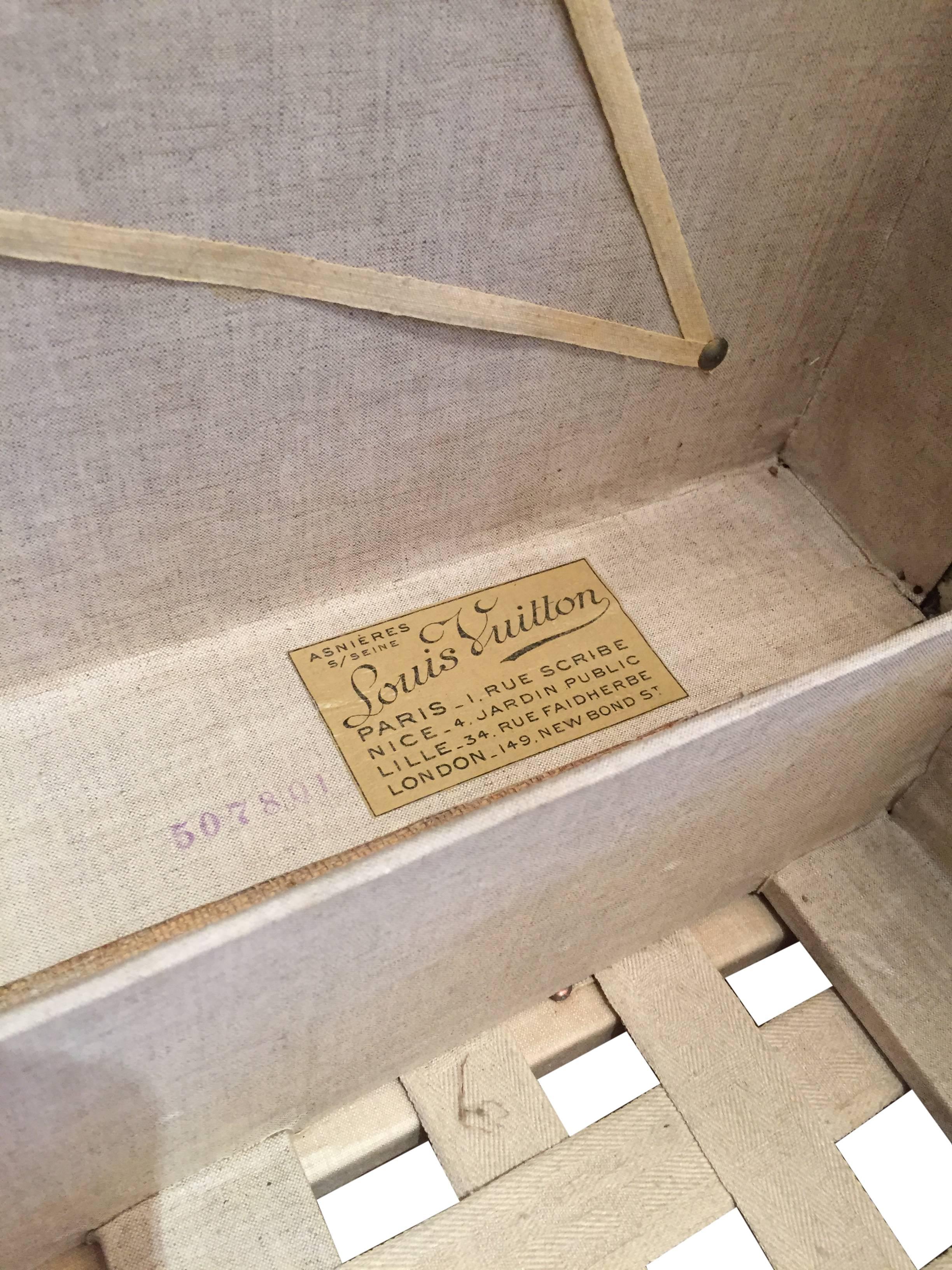 1910 Louis Vuitton Hat Box In Good Condition In Aspen, CO
