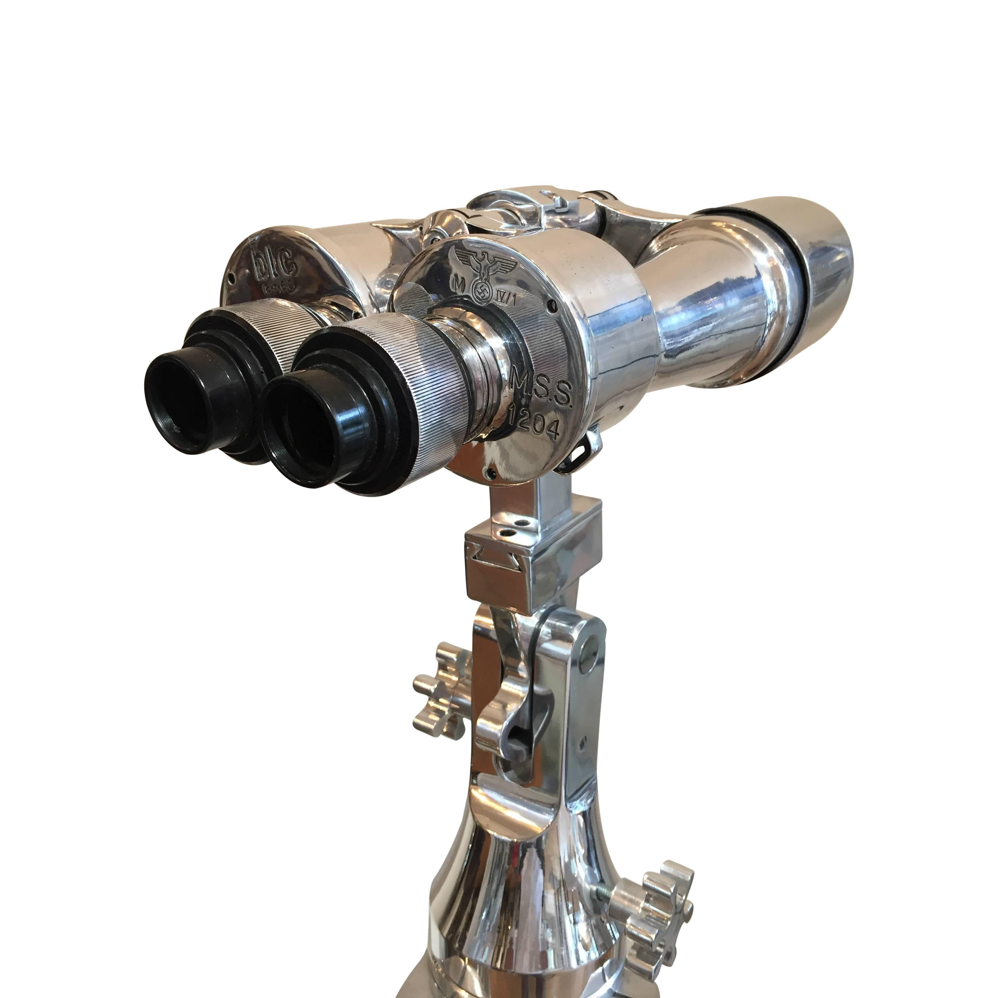 This is an excellent example of a rare WWII Carl Zeiss 8 x 60 binocular. This binocular is marked, 