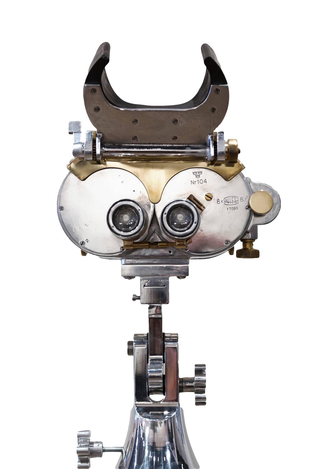 WWII Swedish Deck Mounted Binoculars For Sale at 1stdibs