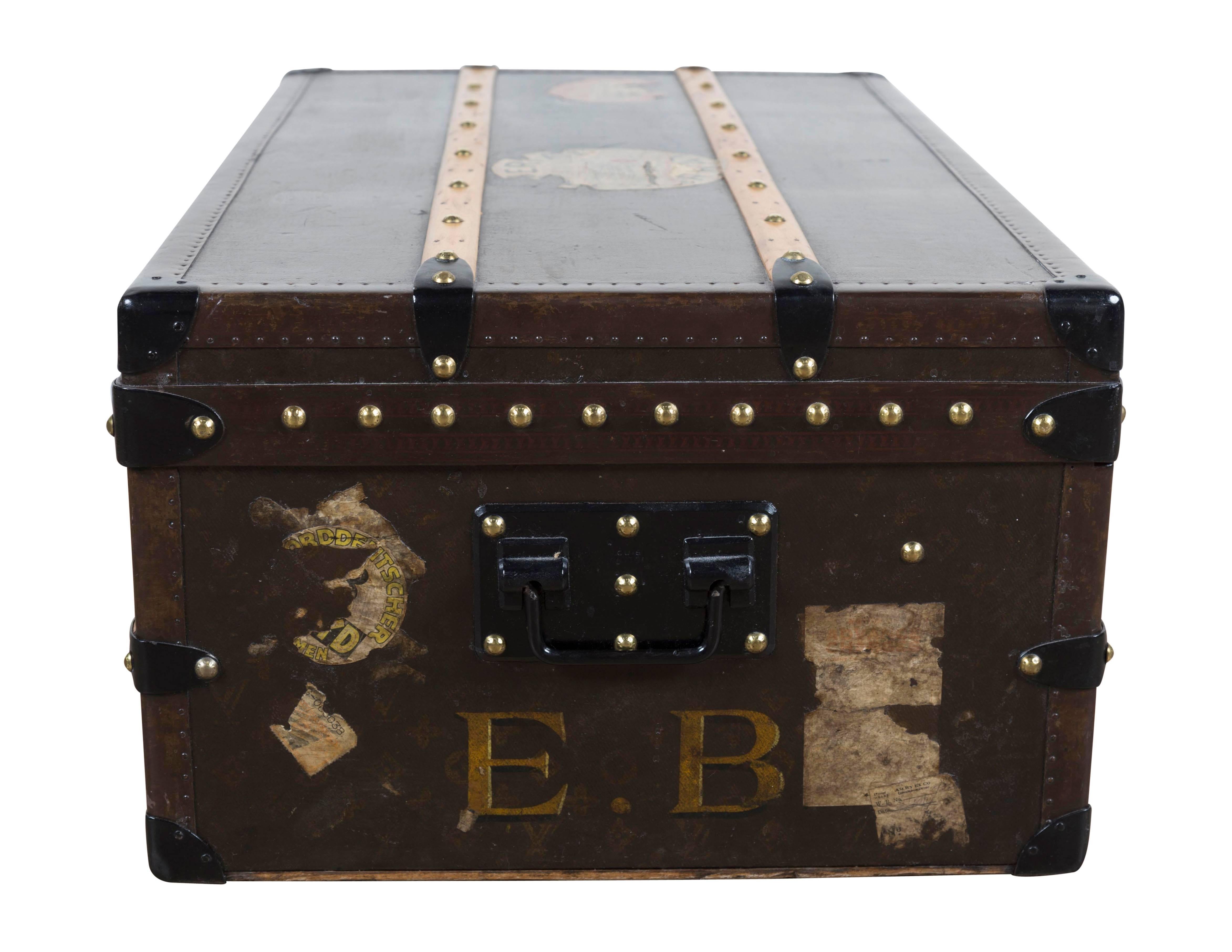 1930s Louis Vuitton Cabin Trunk In Excellent Condition For Sale In Aspen, CO
