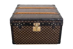 1920s Louis Vuitton Custom Monogramed Boot Case with Original Key and Dust Bag