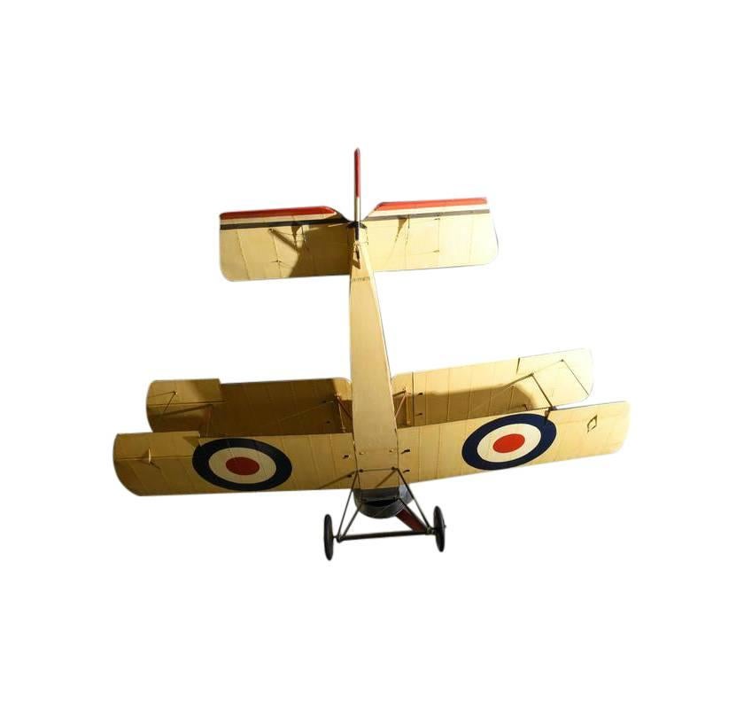 1950s Hand-Built WWI Sopwith Airplane Model For Sale 5