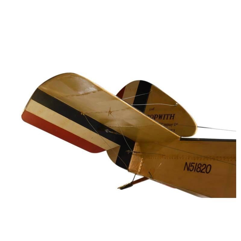 1950s Hand-Built WWI Sopwith Airplane Model For Sale 6
