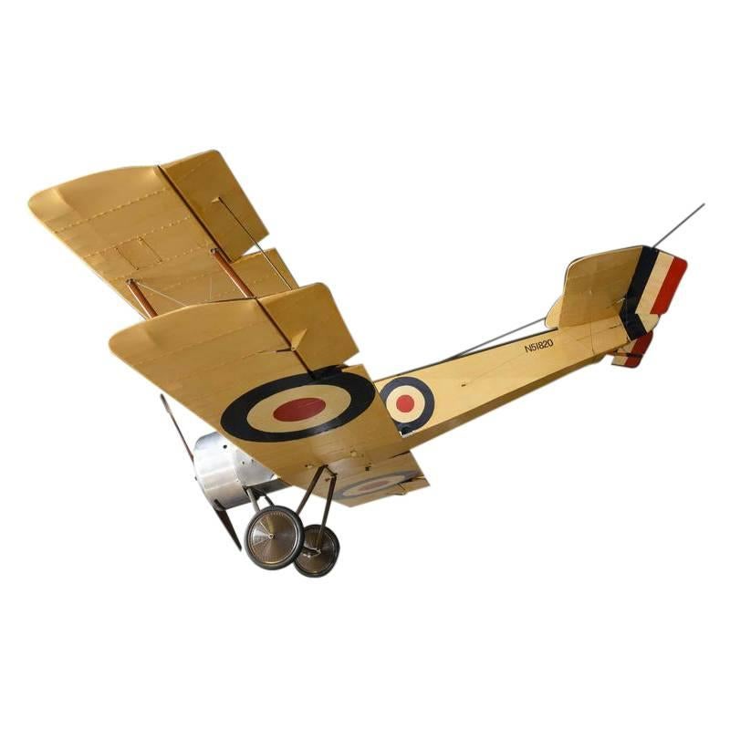 1950s Hand-Built WWI Sopwith Airplane Model For Sale 1