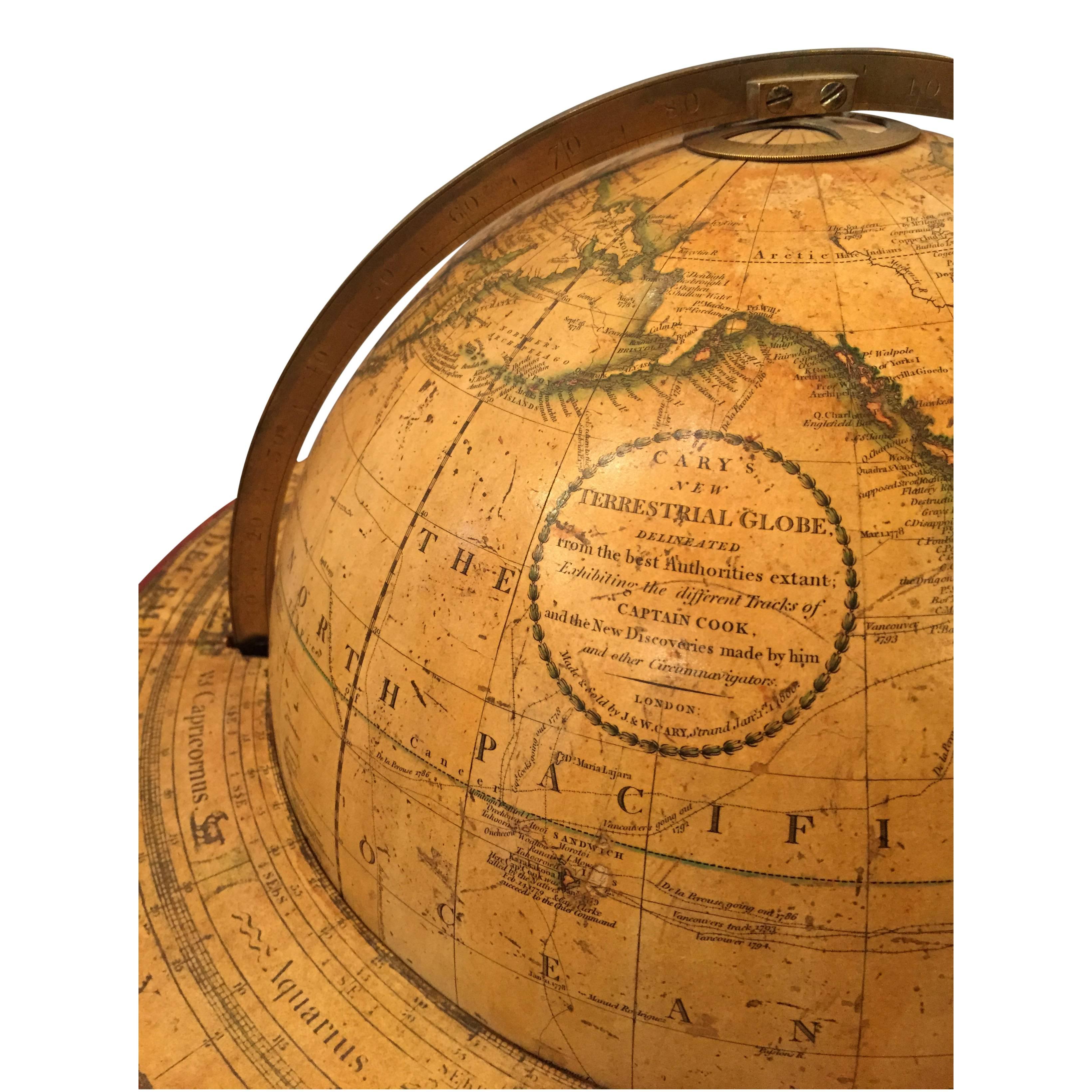 Pair of 19th Century Cary's Globes 1