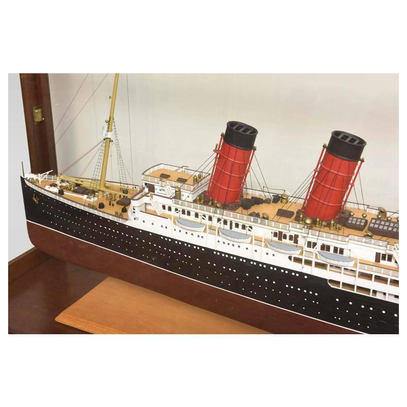 Large Hand Built Ship Model of the RMS Lusitania 2