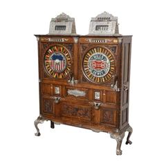 1906 Mills Double Dewey Upright Slot Machine