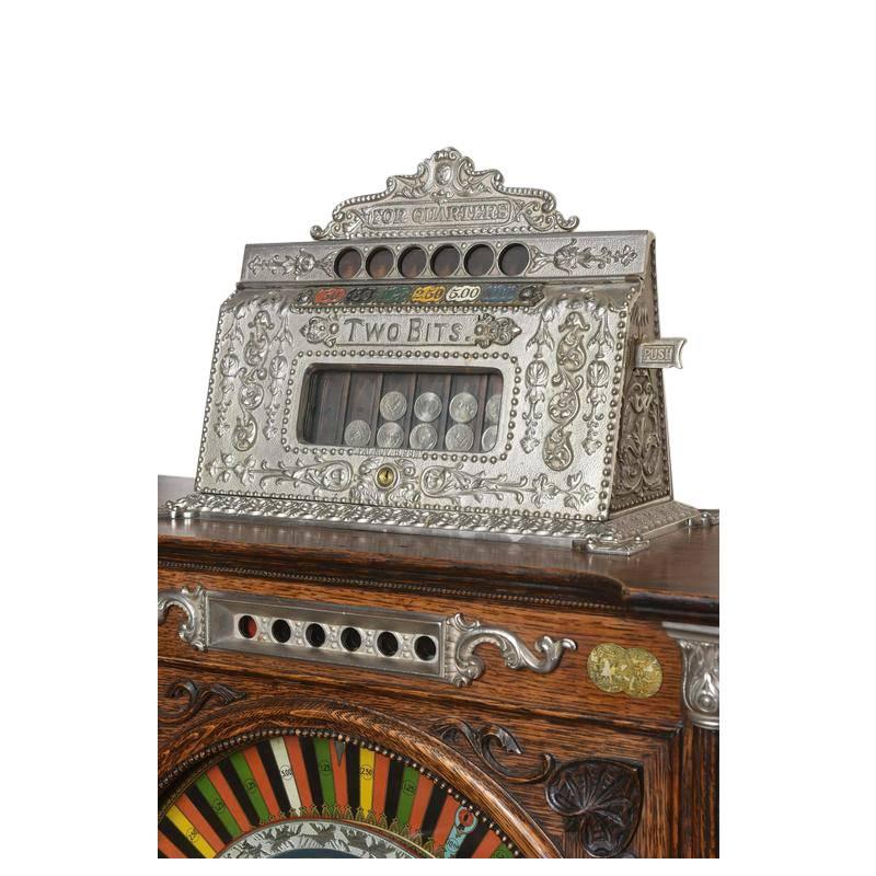 Early 20th Century 1906 Mills Double Dewey Upright Slot Machine