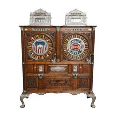 1906 Mills Double Dewey Upright Slot Machine