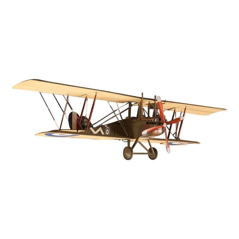 Large Hand-Built Royal Aircraft Factory BE2e Airplane Model 2