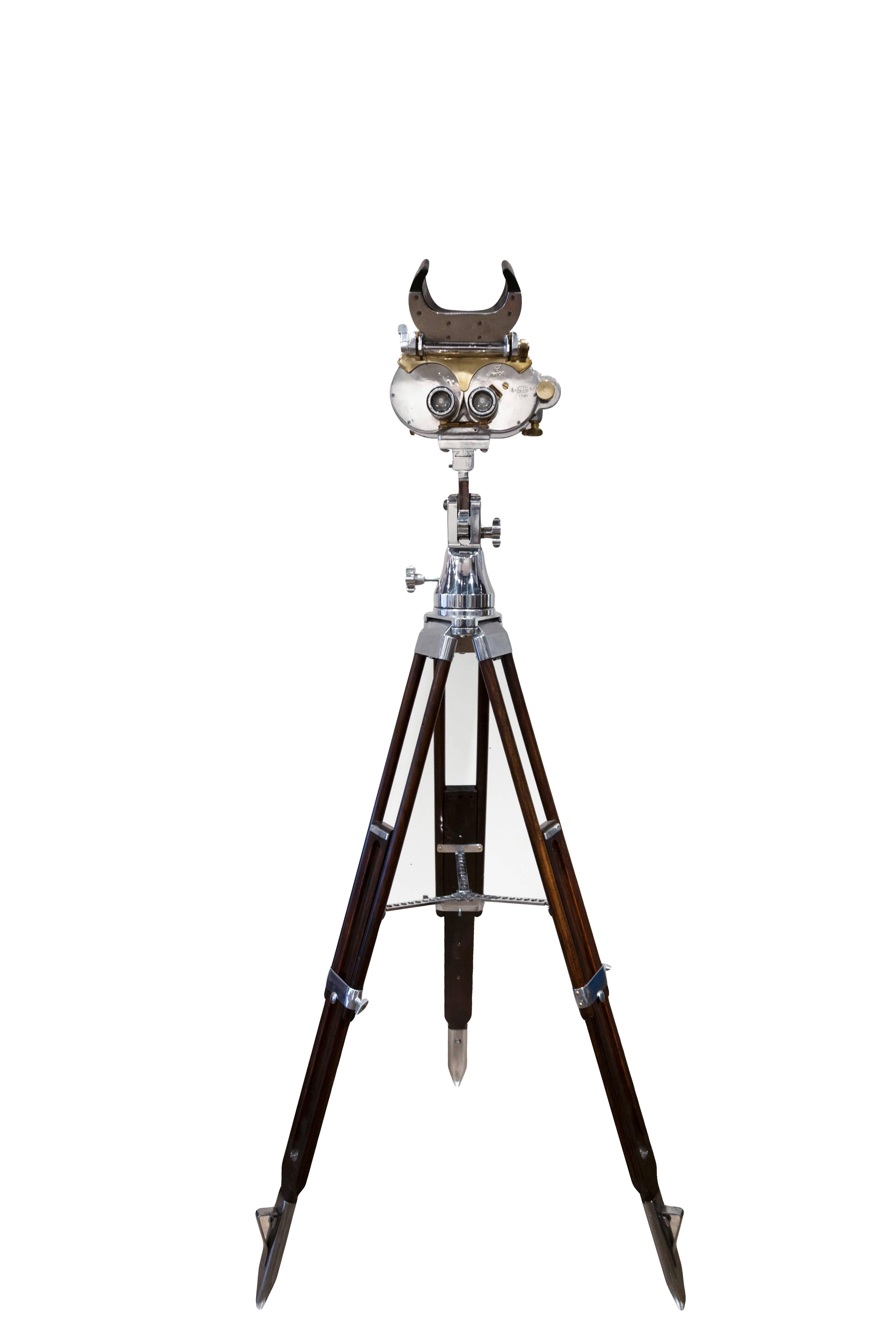 These deck mounted binoculars known as the NIFE, the Swedish version of the Carl Zeiss 8 x 60 deck mounted. They are in pristine condition with no internal lens fogging. Used originally for torpedo spotting, they are very rare.