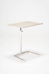 White NesTable for laptop use in aluminum & steel by Jasper Morrison for Vitra