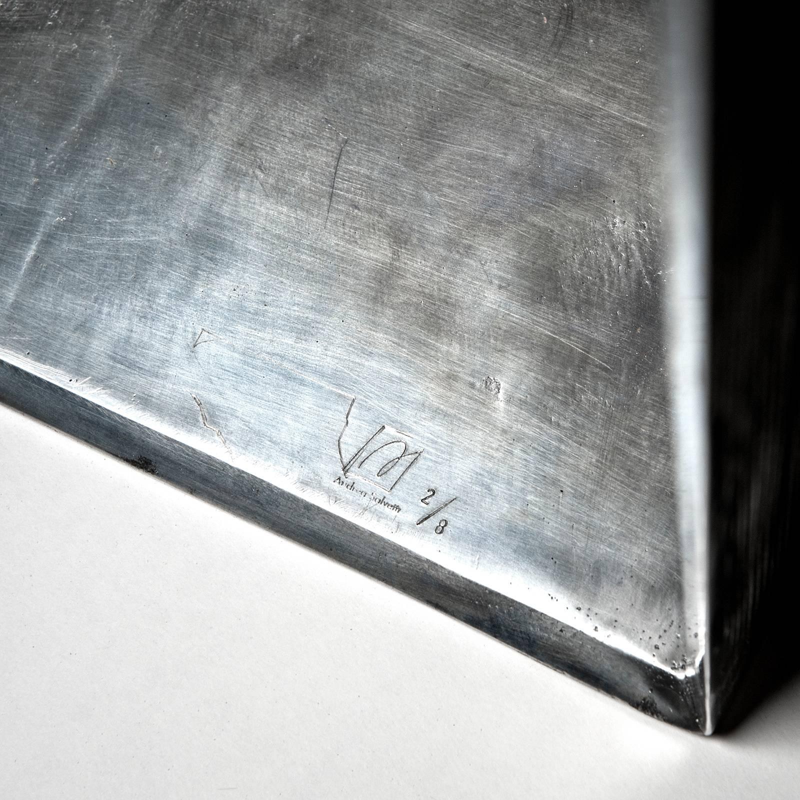 Contemporary Rare Cast Aluminum 