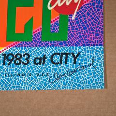 Original Memphis Poster for Chicago City Store, 1983 by Chris Garland
