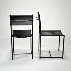 Spaghetti Side Chair in Black by Giandomenico Belotti for Alias