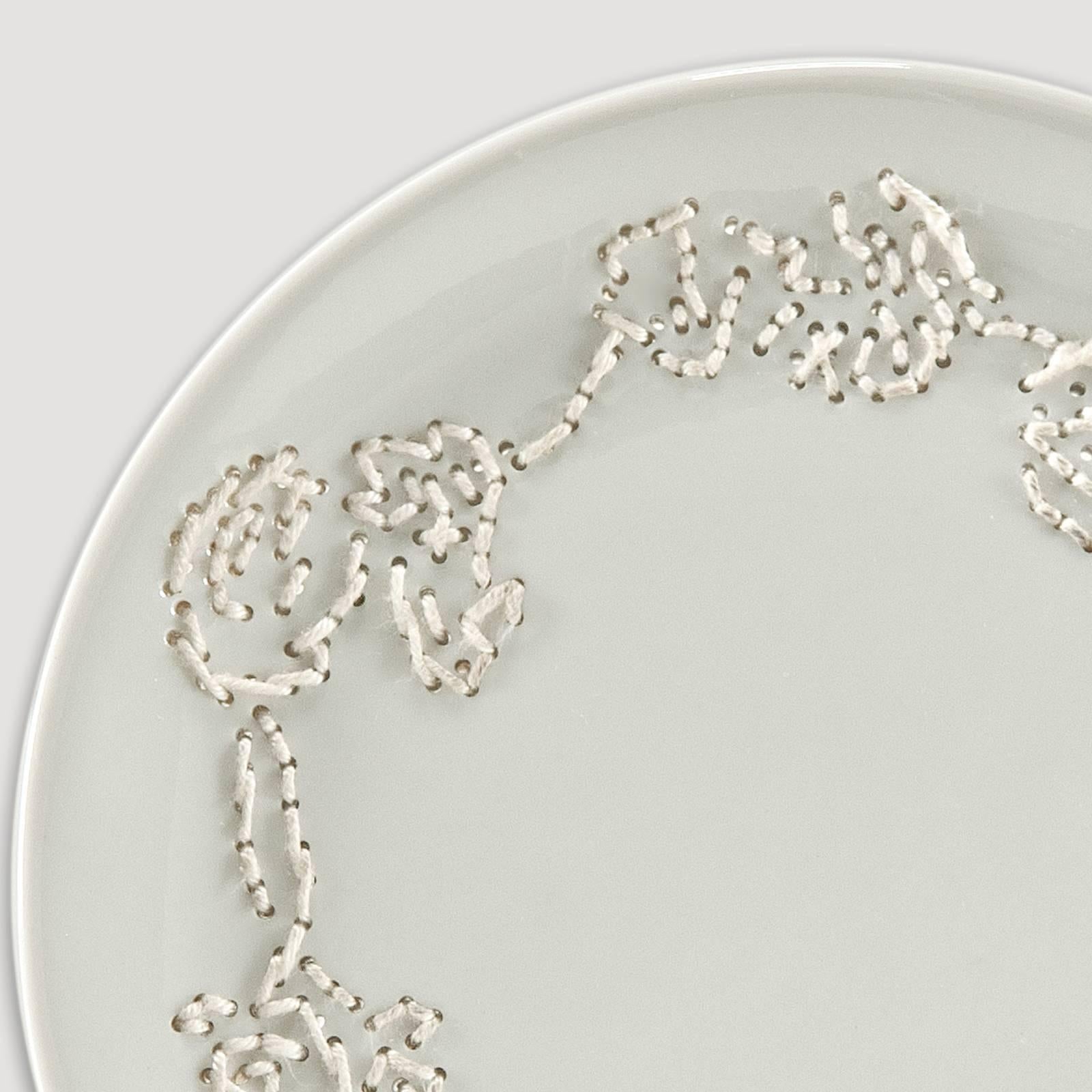 This plate is part of a project titled Delft Blue B-Set commissioned by the Gemeentemuseum den Haag for their exhibition Delft in detail. Jongerius curated this exhibition to highlight works from the museum's world-renowned collection of traditional