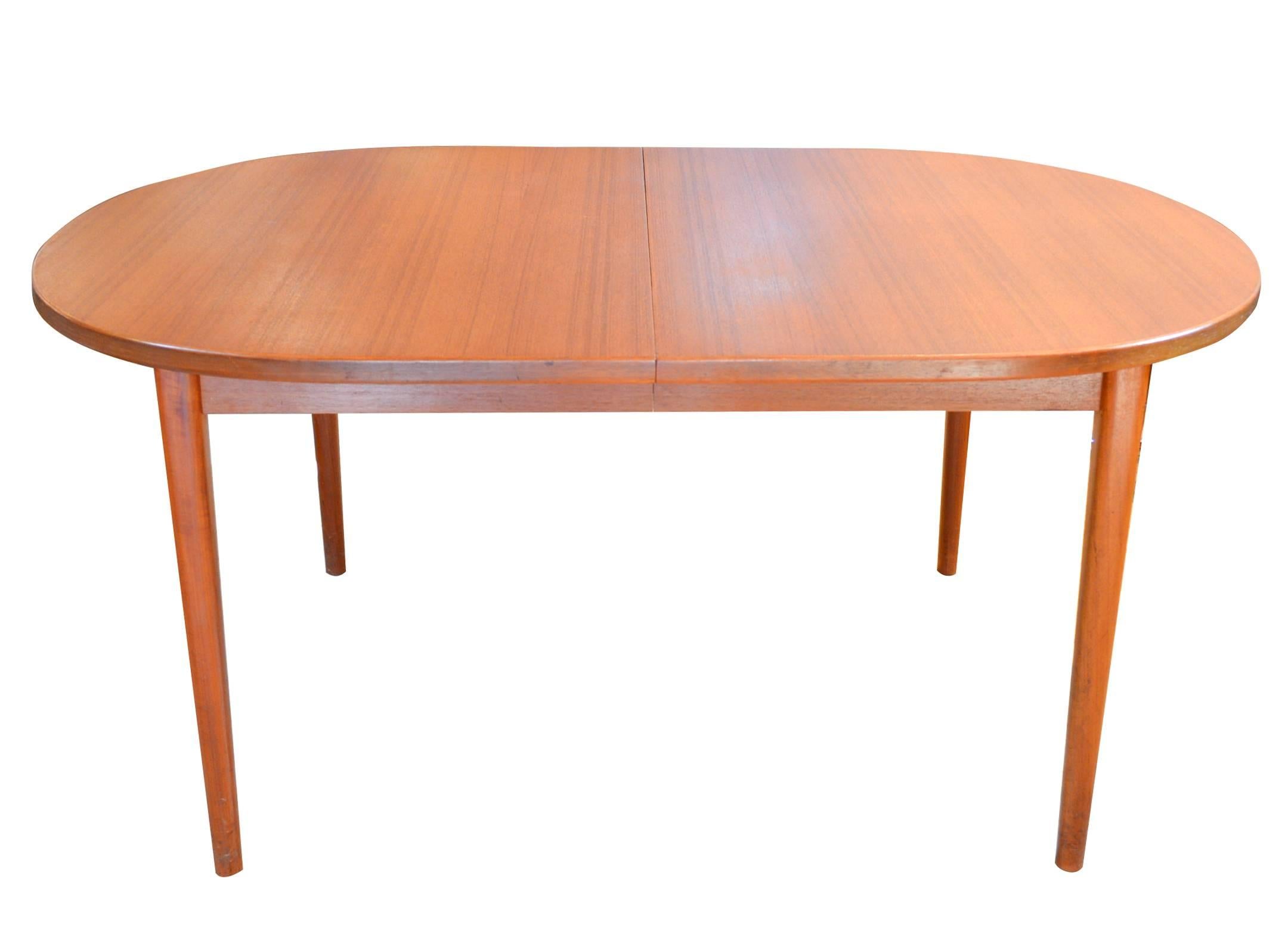 Swedish Nils Jonsson for Troeds Teak Dining Table with Two Leaves