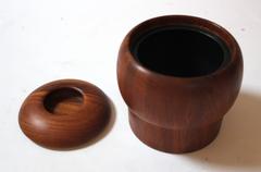 Danish Modern Sculptural Teak Ice Bucket