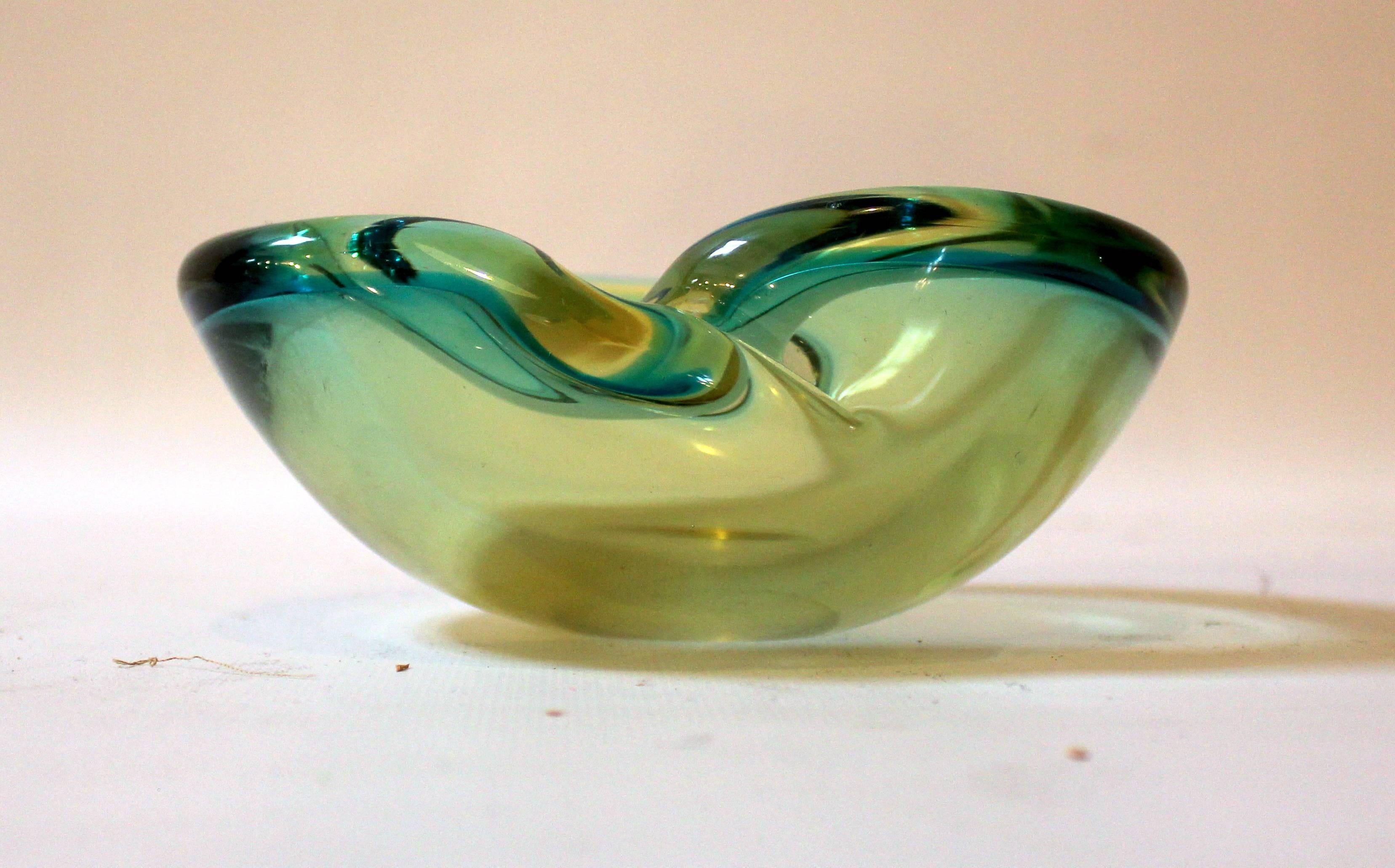 Italian Mid-Century Murano Art Glass Ashtray or Bowl