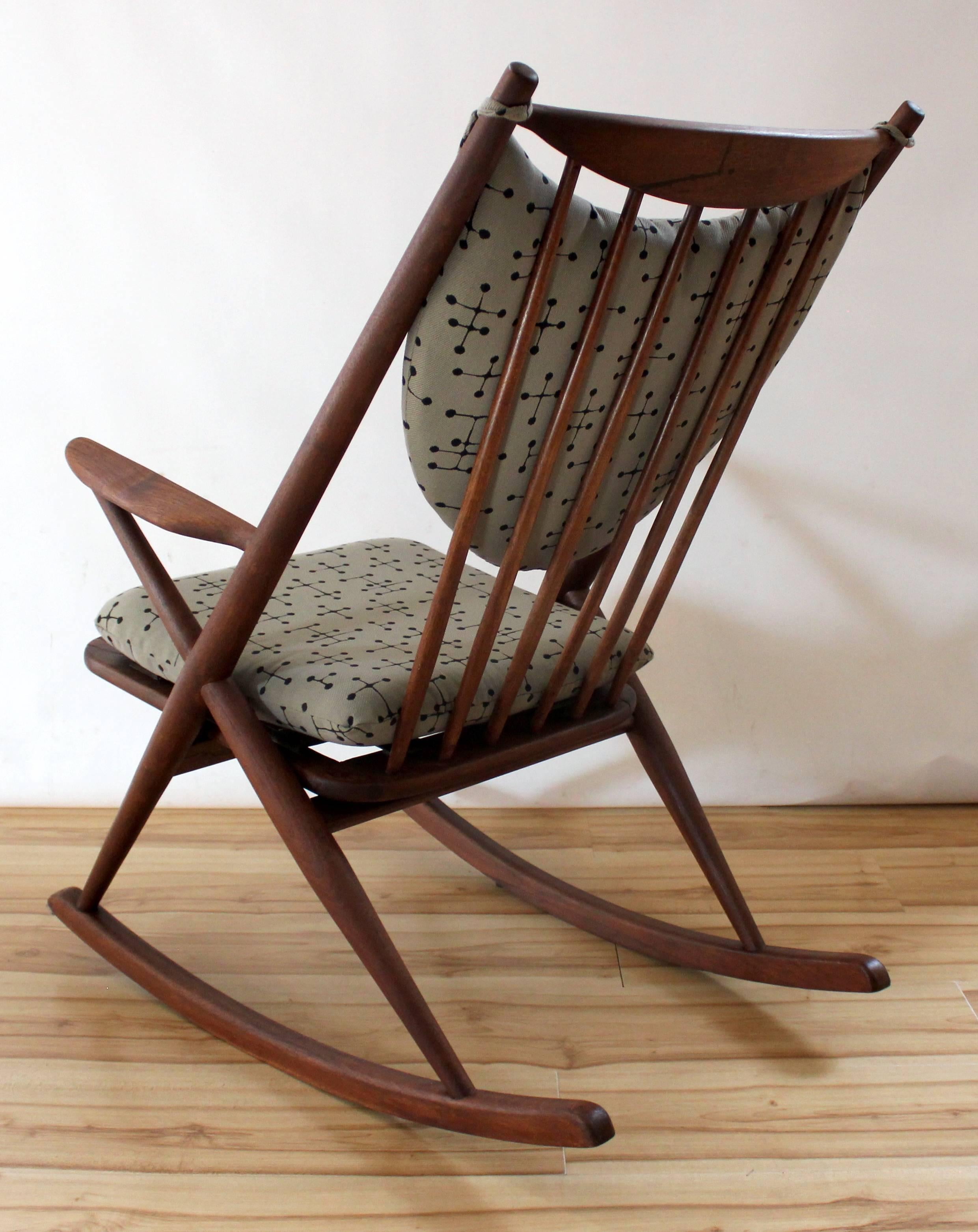 1960s Danish Modern Teak Rocking Chair by Frank Reenskaug for Bramin 1